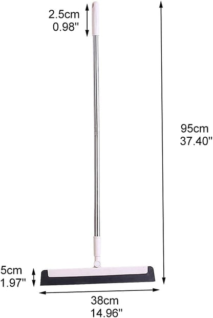 95 cm Floor Scraper with Telescopic Handle, Rotatable for Wet and Dry Use, Compatible with Floors Tiles V1188-MS-325-1929