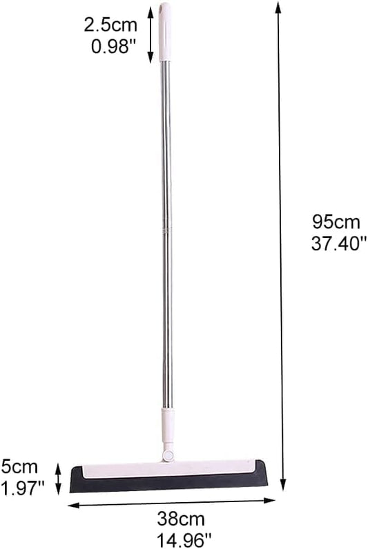 95 cm Floor Scraper with Telescopic Handle, Rotatable for Wet and Dry Use, Compatible with Floors Tiles V1188-MS-325-1929