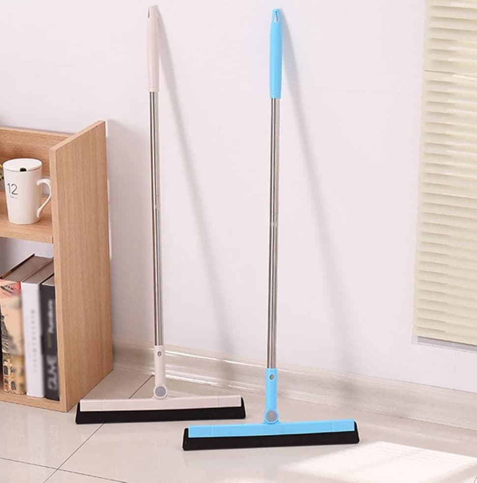 95 cm Floor Scraper with Telescopic Handle, Rotatable for Wet and Dry Use, Compatible with Floors Tiles V1188-MS-325-1929
