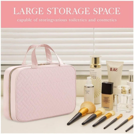 Waterproof Makeup Bag with Hanging Hook, Lightweight Toiletry Bag for Bathroom and Travel, Pink V1188-MS-325-1933