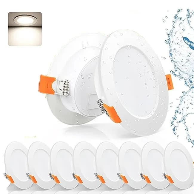 8 pcs LED Spotlight Waterproof IP44 Neutral White Light 4000K, for Bathrooms and Living Rooms V1188-MS-325-1934