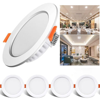 4 pcs LED Spotlight Waterproof IP44 Neutral White Light 4000K, Ultra Thin Design for Bathrooms and Living V1188-MS-325-1935