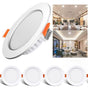 4 pcs LED Spotlight Waterproof IP44 Neutral White Light 4000K, Ultra Thin Design for Bathrooms and Living V1188-MS-325-1935