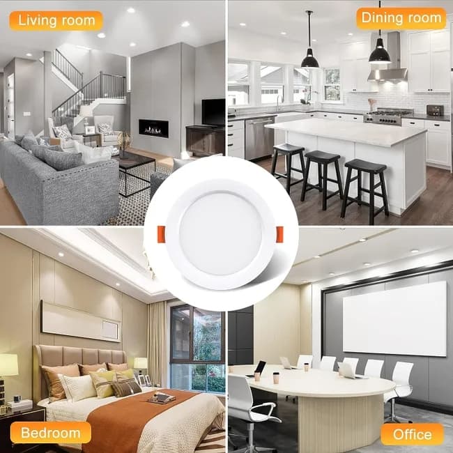 4 pcs LED Spotlight Waterproof IP44 Neutral White Light 4000K, Ultra Thin Design for Bathrooms and Living V1188-MS-325-1935