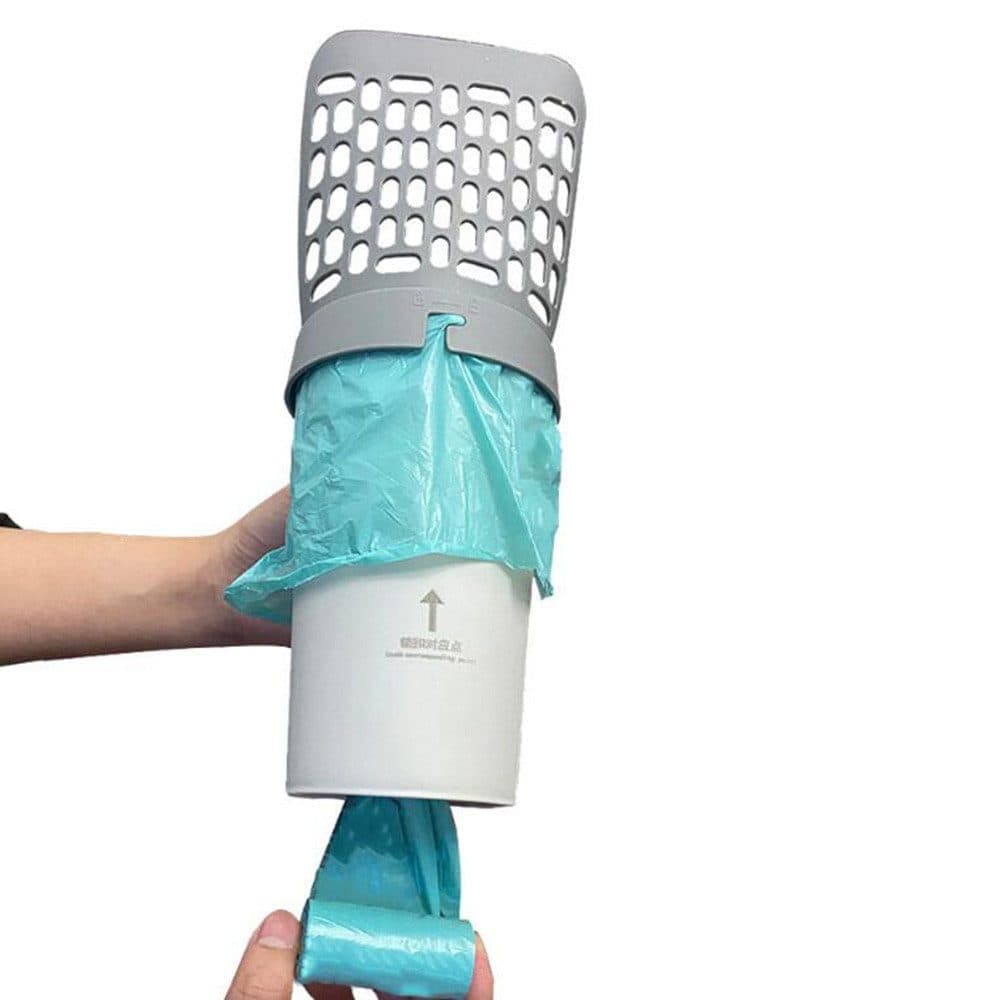 2-in-1 Litter Box Scoop with Holder and Waste Bags, Non-Slip Durable Pet Cleaning Tool V1188-MS-325-1938