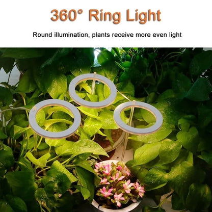 2 pcs LED Grow Light 4000K Full Spectrum with Timer, Adjustable USB Plant Lighting for Small Plants, Beige V1188-MS-325-1942