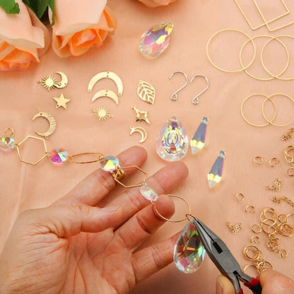 400 DIY Wind Chimes & Dream Catchers, Suncatcher Crystal Crafts for Window and Garden Decor, 400 pieces V1188-MS-325-1947
