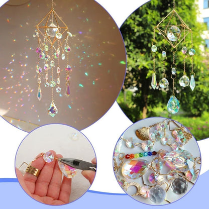 400 DIY Wind Chimes & Dream Catchers, Suncatcher Crystal Crafts for Window and Garden Decor, 400 pieces V1188-MS-325-1947