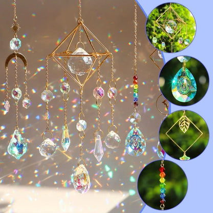 400 DIY Wind Chimes & Dream Catchers, Suncatcher Crystal Crafts for Window and Garden Decor, 400 pieces V1188-MS-325-1947