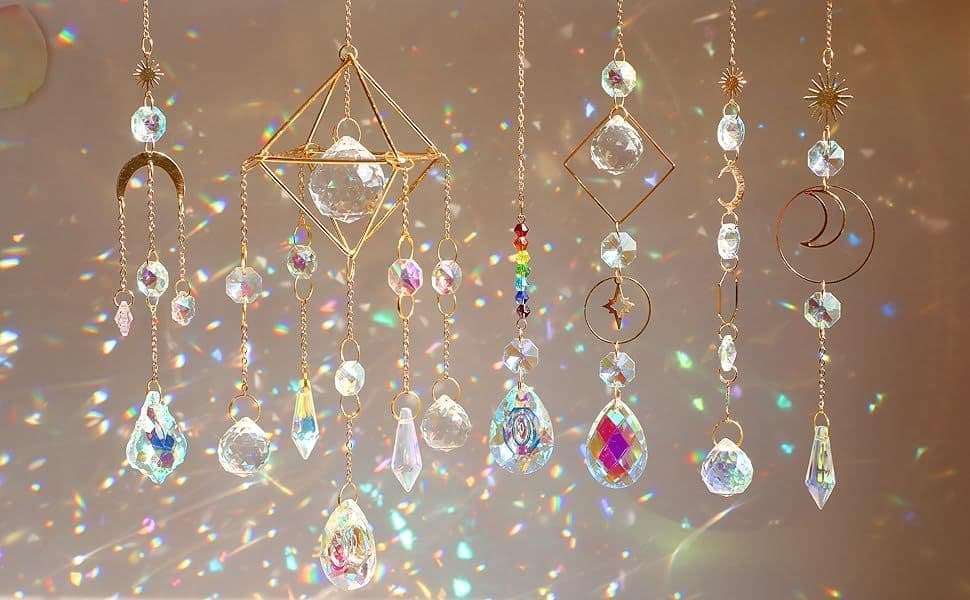 400 DIY Wind Chimes & Dream Catchers, Suncatcher Crystal Crafts for Window and Garden Decor, 400 pieces V1188-MS-325-1947
