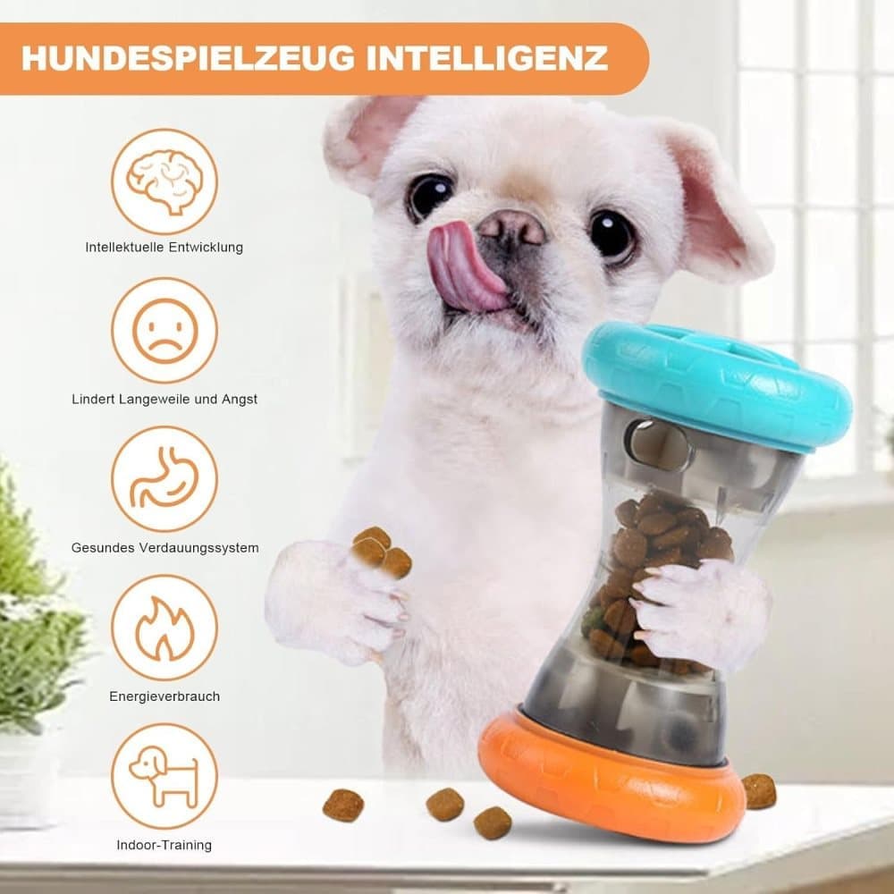 1 Pack Interactive Dog Toy Rolling Food Dispenser for Intelligence Training V1188-MS-325-1960
