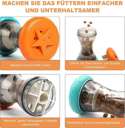1 Pack Interactive Dog Toy Rolling Food Dispenser for Intelligence Training V1188-MS-325-1960