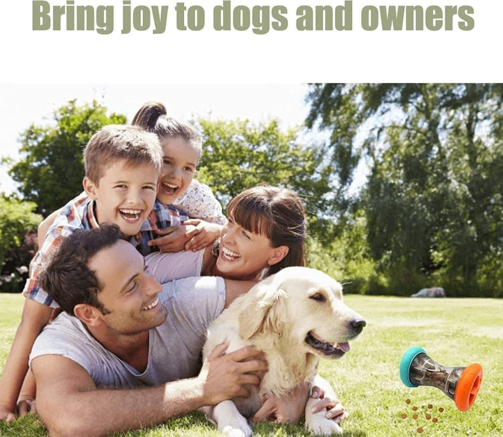 1 Pack Interactive Dog Toy Rolling Food Dispenser for Intelligence Training V1188-MS-325-1960
