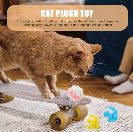 Colorful Cat Toy 7-pack with Bell for Stress Relief and Interactive Play, 7 pieces V1188-MS-325-1964