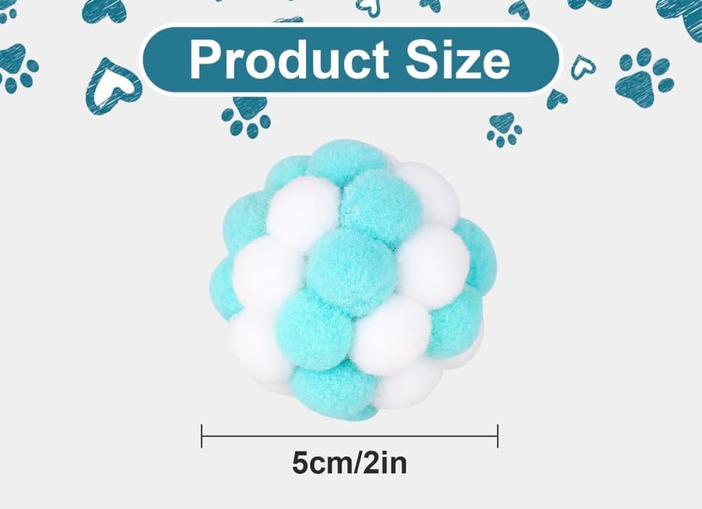 Colorful Cat Toy 7-pack with Bell for Stress Relief and Interactive Play, 7 pieces V1188-MS-325-1964
