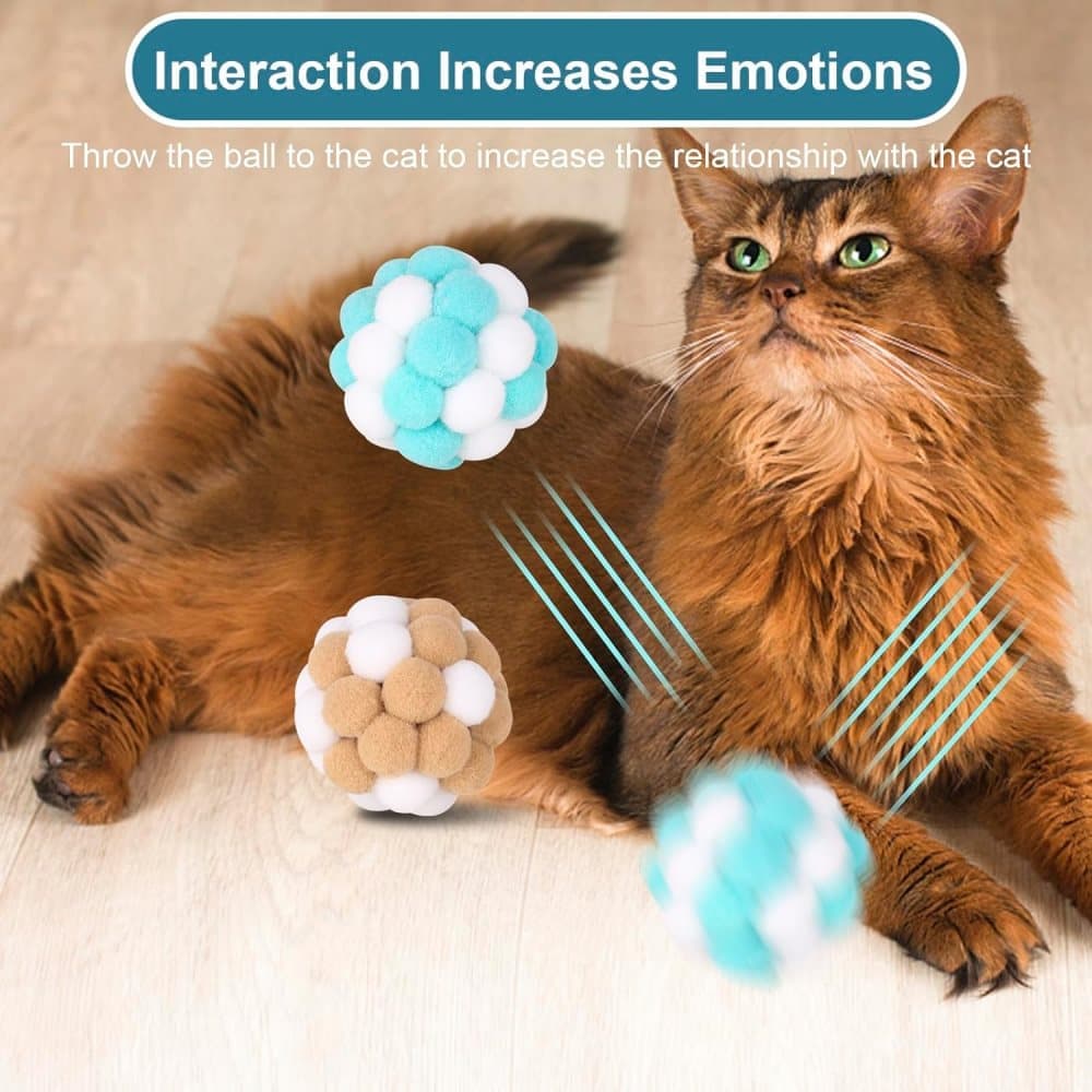 Colorful Cat Toy 7-pack with Bell for Stress Relief and Interactive Play, 7 pieces V1188-MS-325-1964