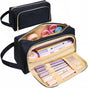 Large Capacity Pencil Case 4 Compartments, Black, Pink, Green, for School Travel, with 4 Compartments V1188-MS-325-1966