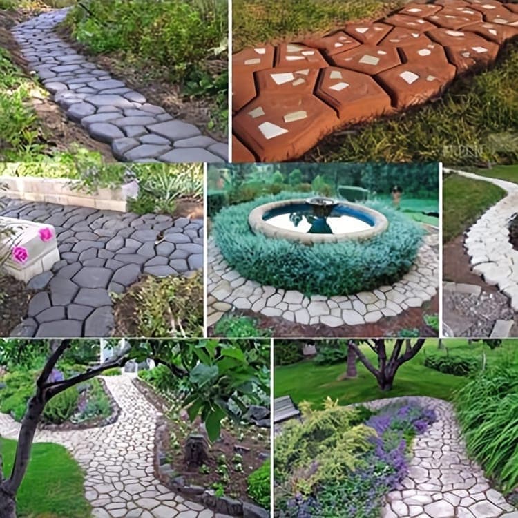 36 Paving Molds for Garden Tiles and Stones, 36x36x3.6cm V1188-MS-325-1976