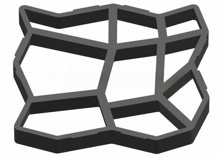36 Paving Molds for Garden Tiles and Stones, 36x36x3.6cm V1188-MS-325-1976