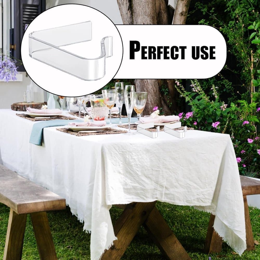 12pcs plastic tablecloth clips for thick tables, garden table camping picnic, compatible with most brands, V1188-MS-325-1985