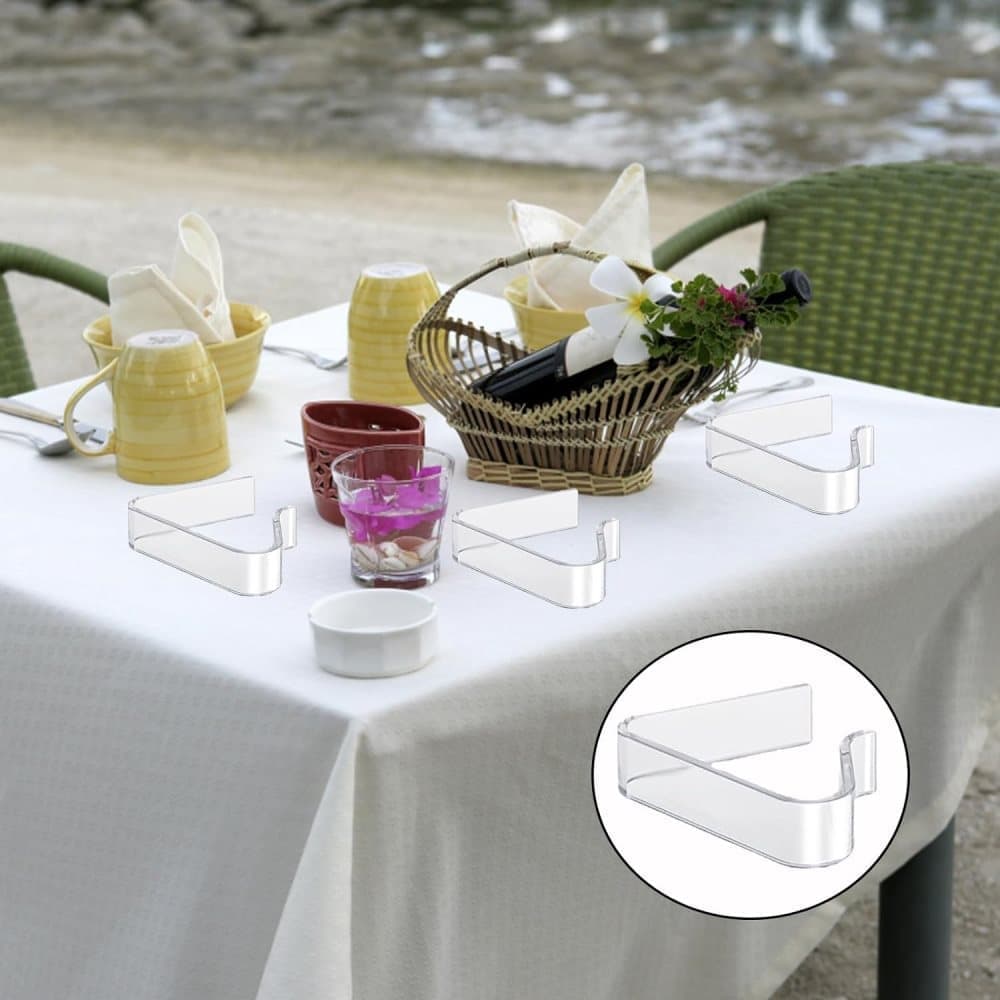 12pcs plastic tablecloth clips for thick tables, garden table camping picnic, compatible with most brands, V1188-MS-325-1985