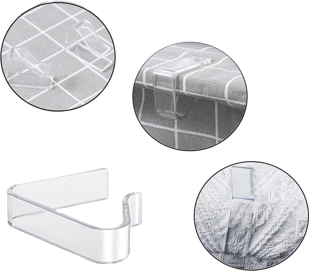 12pcs plastic tablecloth clips for thick tables, garden table camping picnic, compatible with most brands, V1188-MS-325-1985