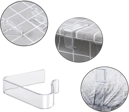 12pcs plastic tablecloth clips for thick tables, garden table camping picnic, compatible with most brands, V1188-MS-325-1985