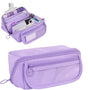 Waterproof Pencil Case with Zipper, Purple, Large, Multifunctional Travel Pencil Box for Students and Office V1188-MS-325-1987