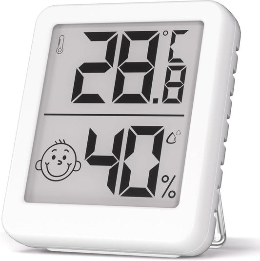 Wireless Thermometer Hygrometer Indoor Outdoor, White Black V1188-MS-325-1995