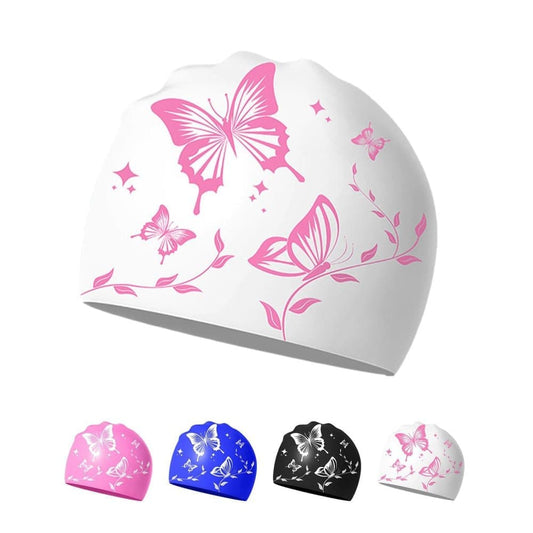 Waterproof Silicone Swimming Cap for Adults, Non-Slip Elastic Comfortable Swim Cap for Swimming and Water V1188-MS-325-2002