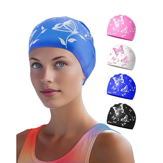 Waterproof silicone swimming cap for adults, non-slip elastic and comfortable, for swimming and water V1188-MS-325-2005