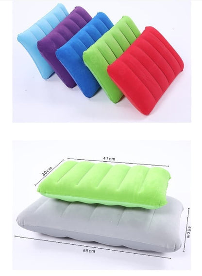 Inflatable Pillow, Lightweight Compact Camping Pillow for Outdoor Travel Activities, Dark Blue, 47x30cm V1188-MS-325-2011