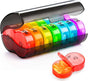 7-Day Round Medicine Dosett Pill Organizer, 1 Count, Gray, 7 compartments V1188-MS-325-2020