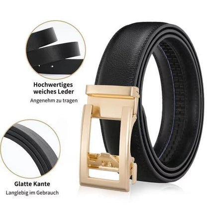 Unisex Leather Belt with Adjustable Buckle, 115/125 cm, Yellow V1188-MS-325-2029