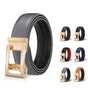 Unisex Leather Belt with Adjustable Buckle, 115/125 cm, Gray V1188-MS-325-2032