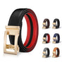 3.5 cm Unisex Leather Belt with Adjustable Buckle, 115/125 cm, Multicolored V1188-MS-325-2036