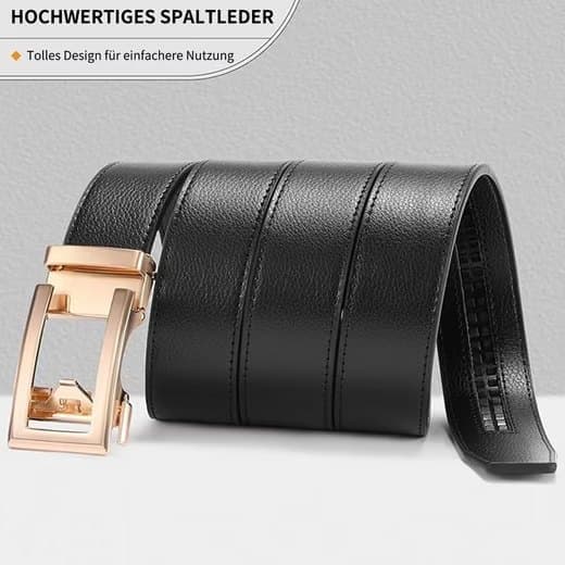 Unisex Leather Belt with Adjustable Buckle, 115/125 cm, Brown V1188-MS-325-2037