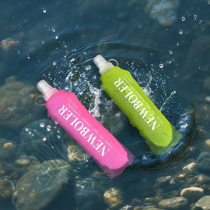 500ML Foldable Water Bottle BPA-Free Soft Bottle for Marathons Camping Hiking, 500ml, Orange V1188-MS-325-2066