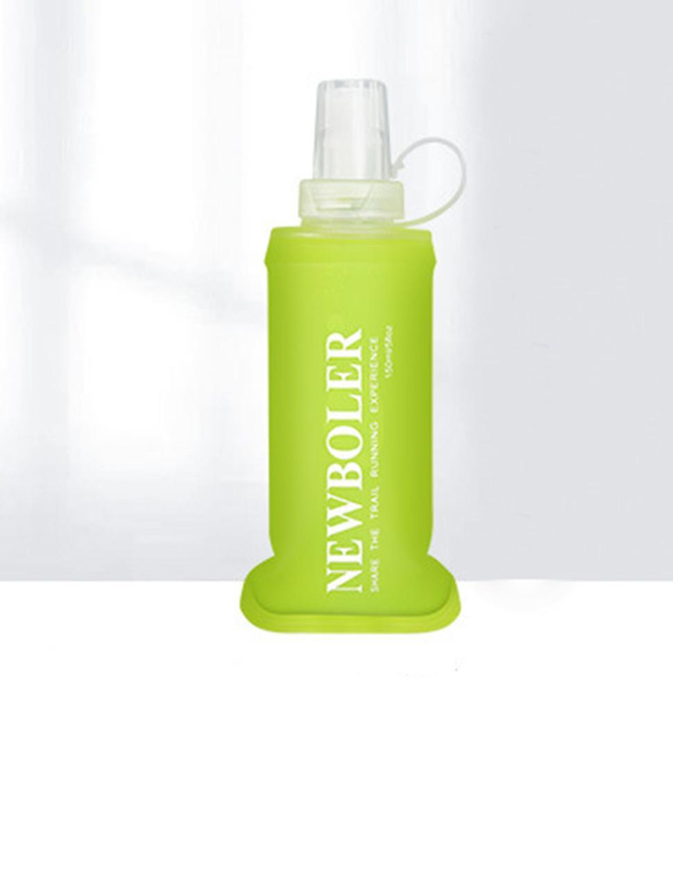 150ml Foldable Water Bottle, BPA-Free Soft Bottle for Marathons Camping Hiking, Green V1188-MS-325-2079