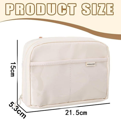 1 Pack Purple Large Capacity Stylish Pencil Case with Zipper for School and Office V1188-MS-325-2085
