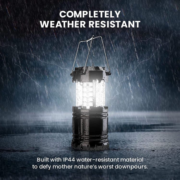 30 LED Camping Lantern, Waterproof Foldable Tent Light with Battery Power V1188-MS-325-2087