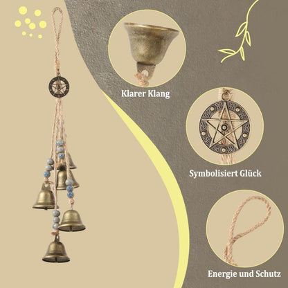 Outdoor Metal Wind Chime with Pleasant Sound, Easy Hanging Decorative Home Pendant V1188-MS-325-2092