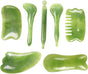 7-piece Gua Sha Set, Resin Facial and Body Massage Tool for Face Legs Back, Green V1188-MS-325-2094