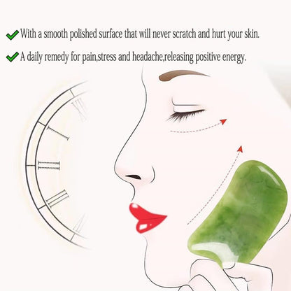 7-piece Gua Sha Set, Resin Facial and Body Massage Tool for Face Legs Back, Green V1188-MS-325-2094