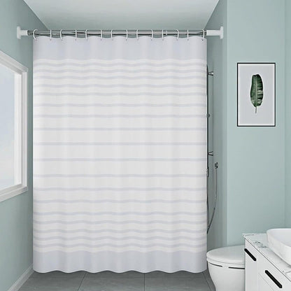 Waterproof PEVA Shower Curtain with Hooks, Mildew Resistant Bathroom Curtain, 150x180cm V1188-MS-325-2097