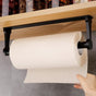 Aluminum Self-Adhesive Paper Towel Holder, No Drilling Required, Black, 32.5x9.8cm V1188-MS-325-2099