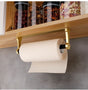 Self-Adhesive Paper Towel Holder for Kitchen & Bathroom, 32.5x9.8cm, No Drilling Required, Gold V1188-MS-325-2101