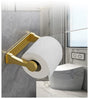 Aluminum Self-Adhesive Paper Towel Holder for Kitchen and Bathroom, 16x9.8cm, No Drilling Required, Gold V1188-MS-325-2102