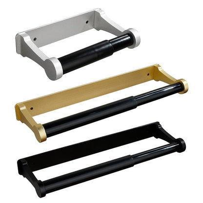 Aluminum Self-Adhesive Paper Towel Holder for Kitchen and Bathroom, 16x9.8cm, No Drilling Required, Gold V1188-MS-325-2102