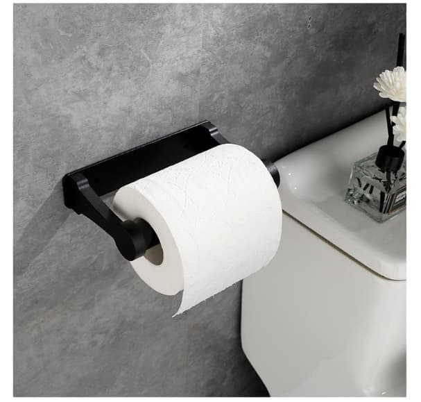 Self-Adhesive Paper Towel Holder for Kitchen and Bathroom, 16x9.8cm, Black V1188-MS-325-2103